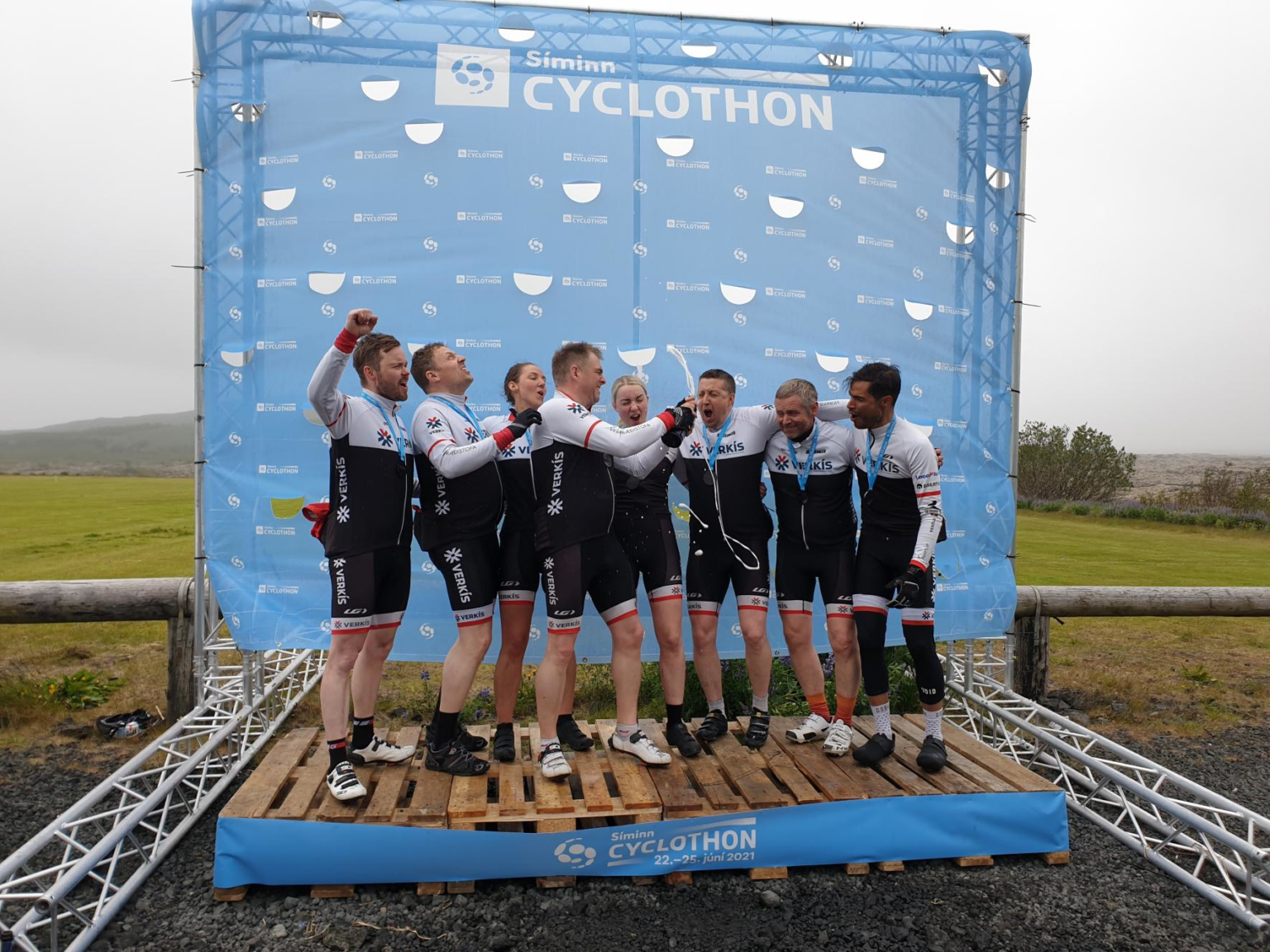 Lið Verkís í Síminn Cyclothon 2021